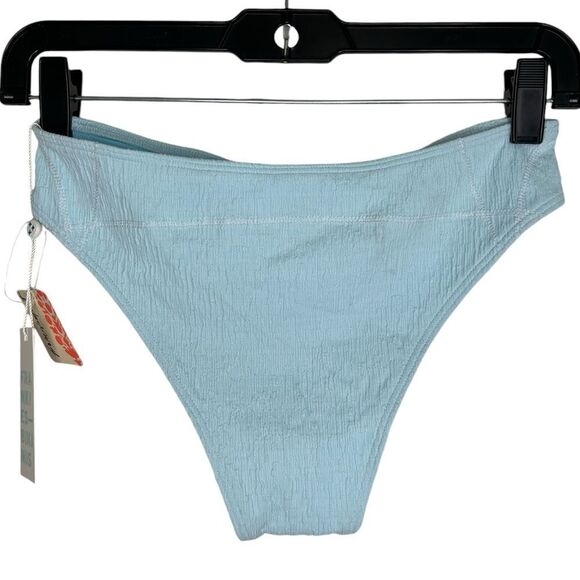 Frankie’s Bikinis x Free People Cloud Burst Blue Dawn Cheeky Bikini Bottoms - Picture 3 of 9